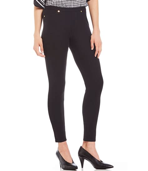 michael kors slacks black large|Michael Kors women's stretch pants.